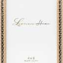 Lawrence Frames Metal Picture Frame with Hammer Effect, 4x6, Gold