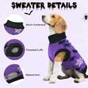 Halloween Dog Sweater Puppy Spooky Spider & Bat Patterns Outfit Knitwear Pullover Warm Pet Sweater for Small Middle Large Dog S