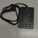 JouleLoom 6 FT Flat Plug Surge Protector Power Strip,11 Multiple AC Outlets with 6 USB Ports (2 USB C), 6 Feet Extension Cord, 1250W/10A, One Touch Switch Button, 17 in 1 Compact powerstrip