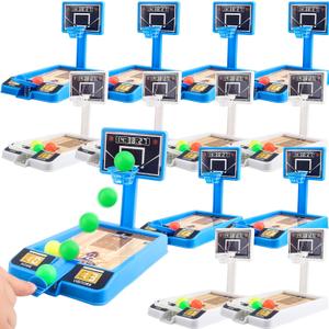 12 Pack Mini Basketball Game Toys Tabletop Basketball Game Desktop Basketball Shooting Game for Kids Goodie Bag Stuffers Party Favors Birthday Gifts, 2 Colors, Small