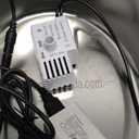 ORSDA Stainless Steel Cat Water Fountain, 100oz/3L Automatic Pet Drinking Fountain, Dog Water Dispenser Bowl with LED Window for Cats and Small & Medium Dogs- 12Pcs Filters D66