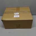 Cinnvoice 14 x 11 Christmas Wooden Nativity Stable with Fence and Roof Star Nativity Manger Nativity Scene Set 2 Simulated Withered Grass with Light String Nativity Stable Creche (Without Figurines)