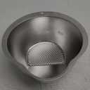 Rice Washer Strainer Bowl - 4-in-1 Washing Bowl for Quinoa, Stainless Steel Rinser With Side Drainers Small Colander for Cleaning Fruits, Vegetables, and Beans - Versatile Kitchen Tool