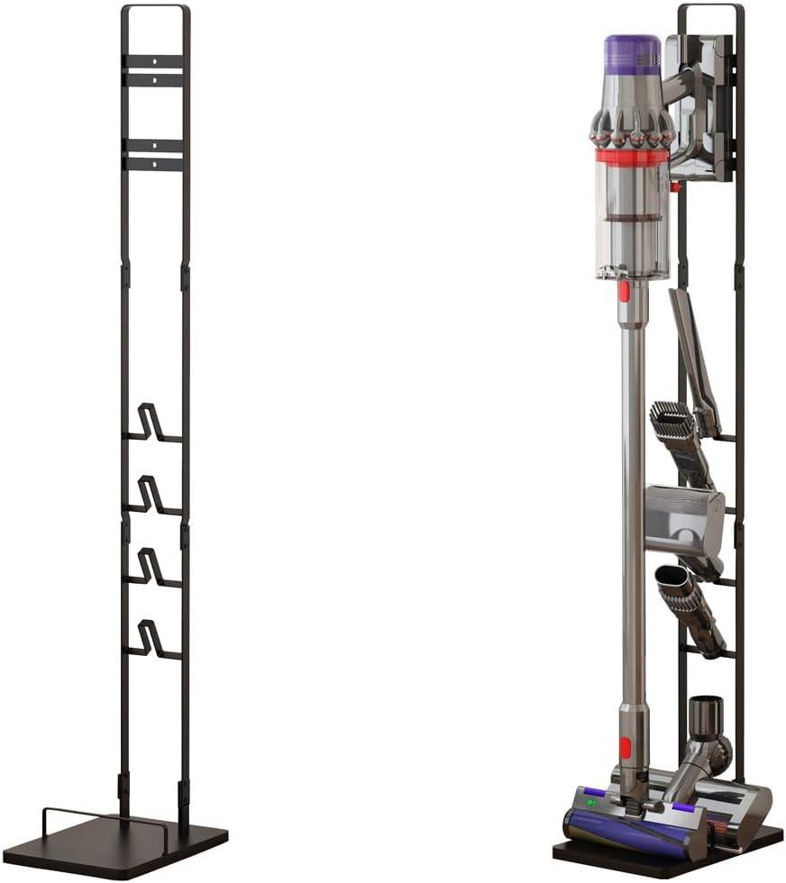 Foho Vacuum Stand Compatible for Dyson V15 V11 V10 V8 V7 V6, Stable Metal Storage Bracket Holder for Handheld DC30 DC31 DC34 DC35 DC58 DC59 DC62 Cordless Vacuum Cleaners & Accessories