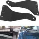 50 Inch Upper Windshield Light Bar Brackets Curved Led Light Bar Mounting Brackets Compatible with 2006-2010 Hummer H3-1 Pair of Black