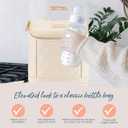 Itzy Ritzy Insulated Bottle Bag Keeps Bottles Warm or Cool - Holds 3 Bottles & Features Interior Pocket for Ice Pack (Not Included), Milk & Honey
