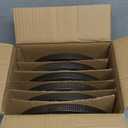 famiware Star Salad Plates for 6, 8 inches Plate Set, Stoneware Dinnerware, Small Dinner Plates for Dessert, Salad, Appetizer,Deep Forest