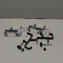 4Pcs Fireplace Stocking and Garland Hanger, Adjustable Heavy Duty Brick Hanger 0.3"-2.1", Stocking Holders for Mantle Garland Hanger Mantle Hooks for Home Party Decoration (Black)