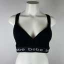 Bebe 3X Plus Sized Black logo sports Bra