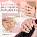 modelones Nail Polish Set 6 Colors Neutral Nude Pink Mini Skin Tones Collection Quick Dry Neutral Glitter Finger Nail Polish Home DIY Manicure Valentine's Gift for Women Girl (A0-Meteor Swarm)