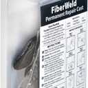 FiberWeld Permanent Repair Cast 2x36 Inch - High Strength Adhesive Fiberglass Wrap - Black, 38236