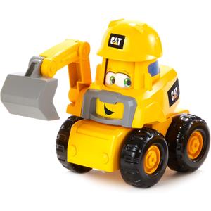 CAT Construction Toys, Junior Crew Construction Pals Excavator EduCATional Preschool Vehicle with Kid Vroom Sounds and Animated Face. for Ages 2+