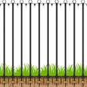 10 Pack 10 FT String Light Poles,Metal with Fork Lights Poles for Outdoor String Light, Rustproof Heavy Duty for Outside Garden,Patio,Wedding,Backyard,Deck,Party