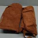 MIULEE Pack of 2 Decorative Throw Pillow Covers Soft Chenille Throw Pillows Solid Textured Euro Cushion Covers for Couch Sofa Bedroom Living Room 22x22 Inch, Dark Rust