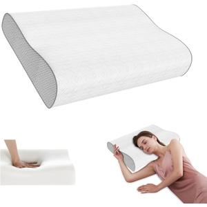 Cervical Pillow for Neck Pain Relief, Memory Foam Pillow, Ergonomic Adjustable Contour Bed Pillow for Side, Back & Stomach Sleepers (1, 23.6 * 15.7inch)