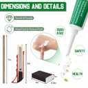22 Pcs Drywall Repair Kit with 16x16x1/2 Drywall Repair Panel, Sheetrock Hole Patch Kit with Wall Patching Paste, Sanding Block, Putty Knives, to Fill Large Holes for Home Wall Surface Ceiling