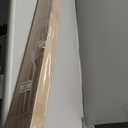 HOMEIDEAS 100% Linen Blackout French Door Curtains, Privacy Door Window Curtains, 26 X 68 Inch Room Darkening Blinds, Thermal Insulated Shades for Bedroom, 1 Panel, Pure White