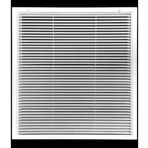 24" X 48" Aluminum Return Filter Grille - Easy Airflow - Linear Bar Grilles [Outer Dimensions: 26.5w X 50.5h]