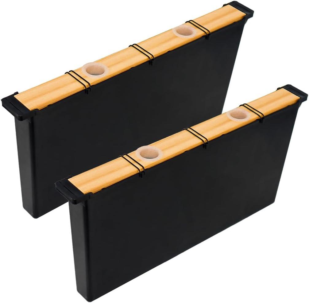 BeeCastle 2 Pack 3.3L Beehive Feeder Beehive Frame Feeder Deep Frame Water Feeder for Beekeeping Bee Feeding Tools