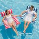 Jasonwell Inflatable Pool Floats Adult - Fabric Pool Floaties Chair Lake Beach Floating Lounger Chair Swimming Pool Noodles Water Hammock Float Mesh Party Floaty Toys Fun for Adults Heavy Duty