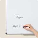 U Brands 24" x 36" Large Magnetic White Board, Silver Metal Frame