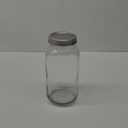 GLING [1 Count 64 oz. Wide-Mouth Glass Mason Jars with Metal Airtight Lids and Bands 2 Quart Large For Preserving, & Meal Prep