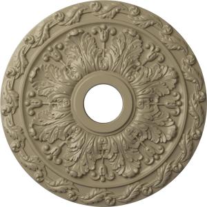 Ekena Millwork CM19SPGDF Spring Leaf Ceiling Medallion, Gobi Desert