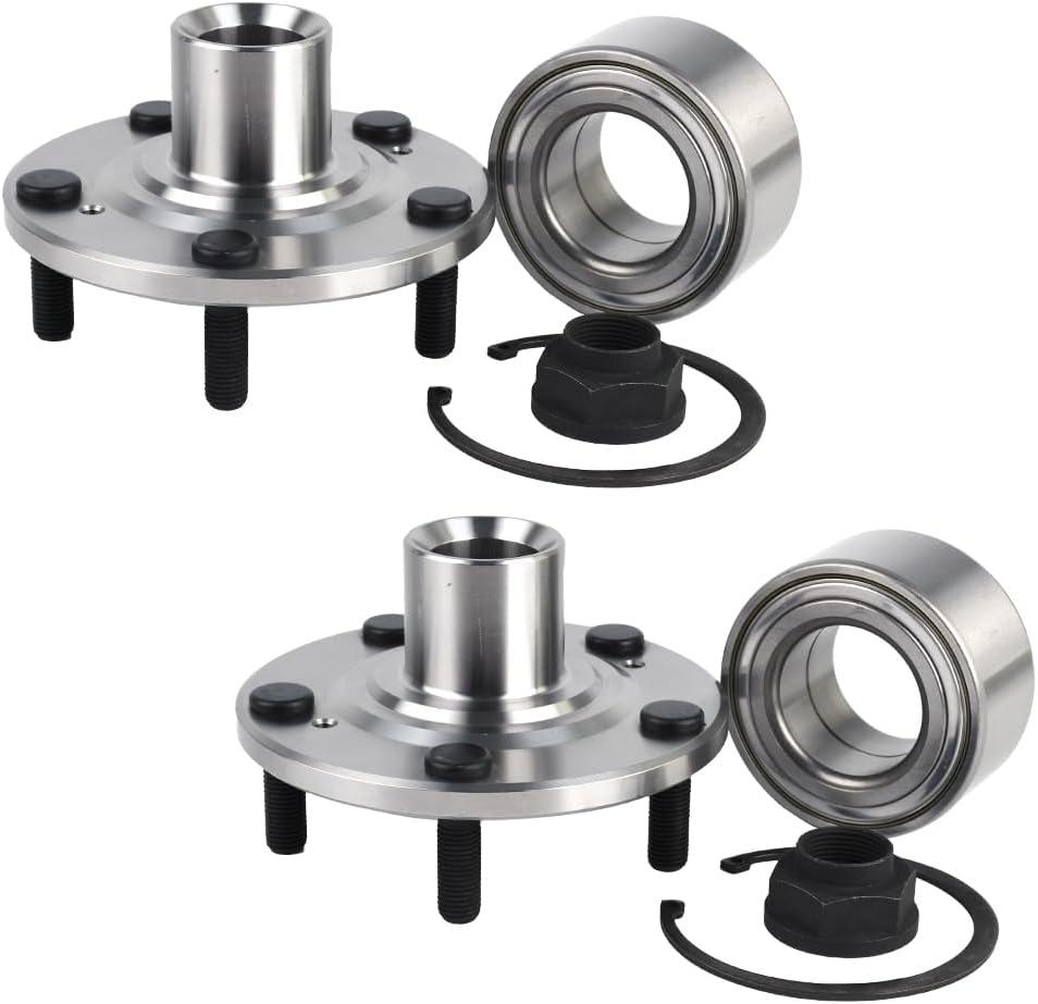 Autoround Pair BR930580K Front Wheel Bearing and Hub Assembly Compatible with Honda CR-V 2002-2006, Element 2003-2011