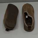 Women's Slippers Genuine Suede Platform Mini Boots Mens Faux Fur Warm Lining Winter Mules Cozy Warm House Shoes Indoor and Outdoor (8, Mocha)