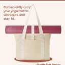 Large Light Weight Tote Bag for Women, Yoga Gym Beach Travel Bag, Fits 15.6" Laptop & Yoga Mat, Waterproof Taslon