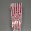 Novelty Place Plastic Red White Striped Classic Popcorn Containers for Movie Night - 7.8 inch Tall x 3.8 inch Square (4 Pack)