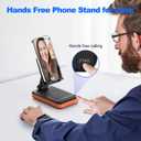 JTEMAN Bluetooth Speaker Phone Stand with Charging Function,Portable Foldable Slim Stand,Birthday Gifts for Men and Women Tech Gadgets
