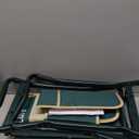 TomCare Upgraded Garden Kneeler Seat Widen Soft Kneeling Pad Garden Stools Garden Bench with 2 Large Tool Pouches Outdoor Foldable Gardening Gifts for Women Men Gardeners, Green, 7.88