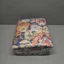 5x7 Boho Area Rug for Living Room,Washable Vintage Area Rugs,Low Pile Soft Floor Carpet,Non-Slip Eco-Friendly Large Rug for Bedroom Kitchen Office,Orange&Cream