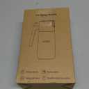 OURCABECUE Upgrade 2 in 1 Oil Sprayer for Cooking, 17oz Light-Blocking Glass Olive Oil Dispenser Bottle for Kitchen, Food-Grade Oil Mister with 8 Stickers for Salad, Frying (Green Bottle-Black Gap)