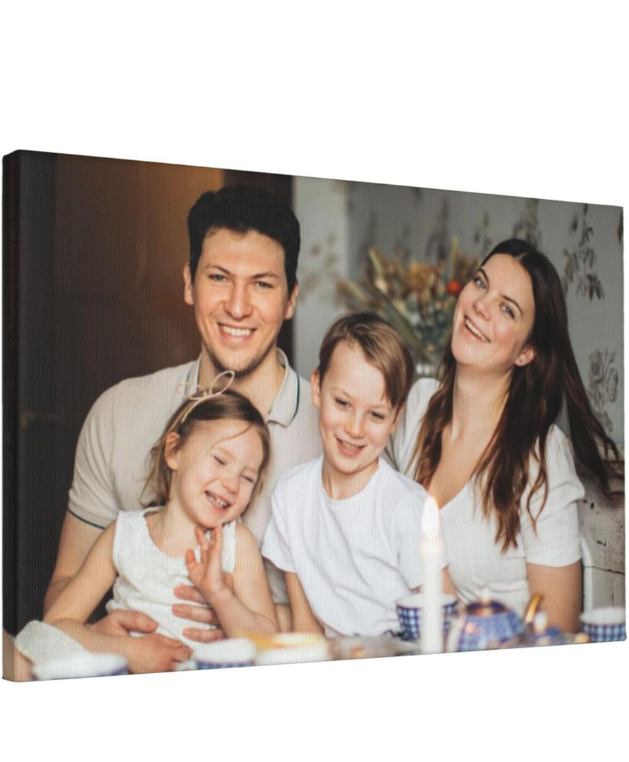 Caalo Custom Canvas Print With Photos Personalized Photo Picture Family Personalized Gifts Canvas Wall Art 12x18 Inches