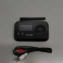 Bluetooth Transmitter Receiver 3-in-1 Bluetooth 5.3 Audio Adapter for 2 Headphones with Bypass Volume Control ON/Off Switch LCD Display 3.5mm Aux/Optical/RCA for Home Stereo TV Speaker PC (All Black)