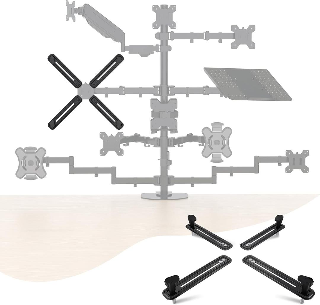 Pholiten VESA Mount Bracket Adapter Monitor Arm Mounting Kit for Screen 13 to 27 inch,75mm or 100mm VESA