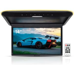 14 inch MP5 Ceiling Mounted high Definition Monitor Supports HDMI TF USB AV1 AV2 Video Input and Output as Well as FM Trans