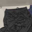 BOOJO 3 Pack Gym Basketball Mens Shorts - Quick Dry Black Workout Athletic Shorts with Pockets for Casual Running L
