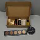 Bald Cap Halloween Makeup Kit for Men & Woman, Complete Bald Cap Costume Character Set with Instructions, Realistic Bald Cap Kits for Cosplay Make Up, SFX Makeup, Dress-Up Party, Stage, Theater & Film (Bald Cap SFX Makeup Kit)