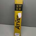 Bike Pump, 25 Height Full Size Bicycle Pump with 160 PSI High Pressure, Bike tire Pump with Presta and Schrader Valve, Bike Air Pump for Bike Tires, Balls and Swimming Ring,Bike Pumps with Psi Gauge (Yellow,Mechanical Guage)