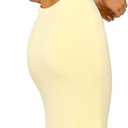 VANCOL Women's Cutout Backless Maxi Dress Sexy Sleeveless Tight Slip Spaghetti Strap Long Dresses (Medium, Yellow)