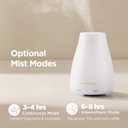 InnoGear Essential Oil Diffuser, Ultrasonic Diffusers for Home Aromatherapy Humidifier for Mother's Gift Bedroom Room 7 Colors LED 2 Mist Mode Auto Off, Basic White