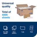 Tork Multifold Hand Towel White H2, Universal, 100% Recycled Fibers, 16 x 250 Towels, MB540A, 250 Count