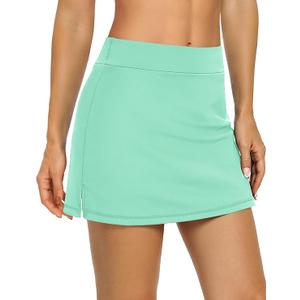 LouKeith Tennis Skirts for Women Golf Athletic Activewear Skorts Mini Summer Workout Running Shorts with Pockets (Small)