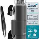 OASE CrystalSkim 350 Surface Skimmer for Freshwater and Marine Aquariums Compact Internal Filter for Film Oil and Debris Removal, Quiet, Adjustable Flow, Shrimp-Safe, for Tanks up to 92 Gal / 350 L