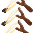 Wooden Slingshot Toy Slingshot for Kids Hunting Slingshot for Adults for Outdoor Hunting Catapult Game Children Adult Hunting 3 Pack