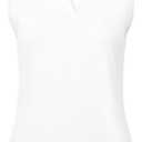 BGOWATU Women's Sleeveless Golf Polo Shirts Collared V Neck Tennis Tank Tops UPF 50+ Quick Dry Lightweight (S)