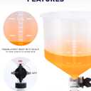 SMART JERRY - Coolant Bleeder Kit, Universal Radiator Burping Funnel, No-Spill Coolant Funnel, Flush Kit